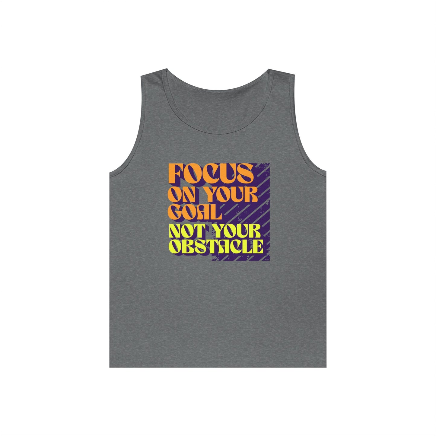 Tank Top, Unisex Workout Shirt, Gym Apparel, Casual Summer Wear, Gift for Athletes, Focus on Your Goal