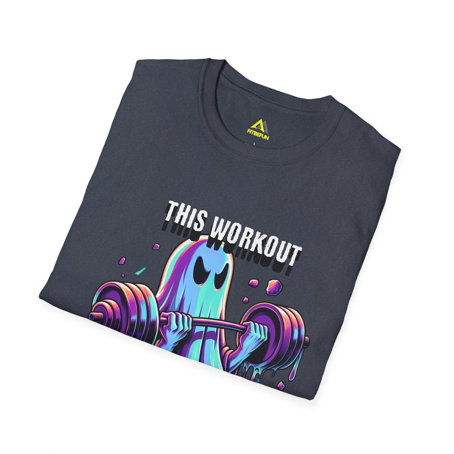 Ghost Barbell: workout shirt, Halloween shirts, BooSheet, funny Halloween shirts, barbell