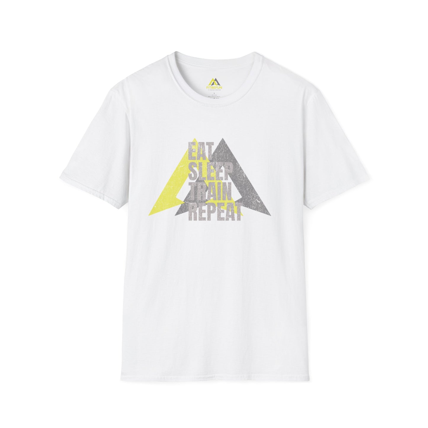 Eat, Sleep, Train, Repeat Motivational Workout T-Shirt