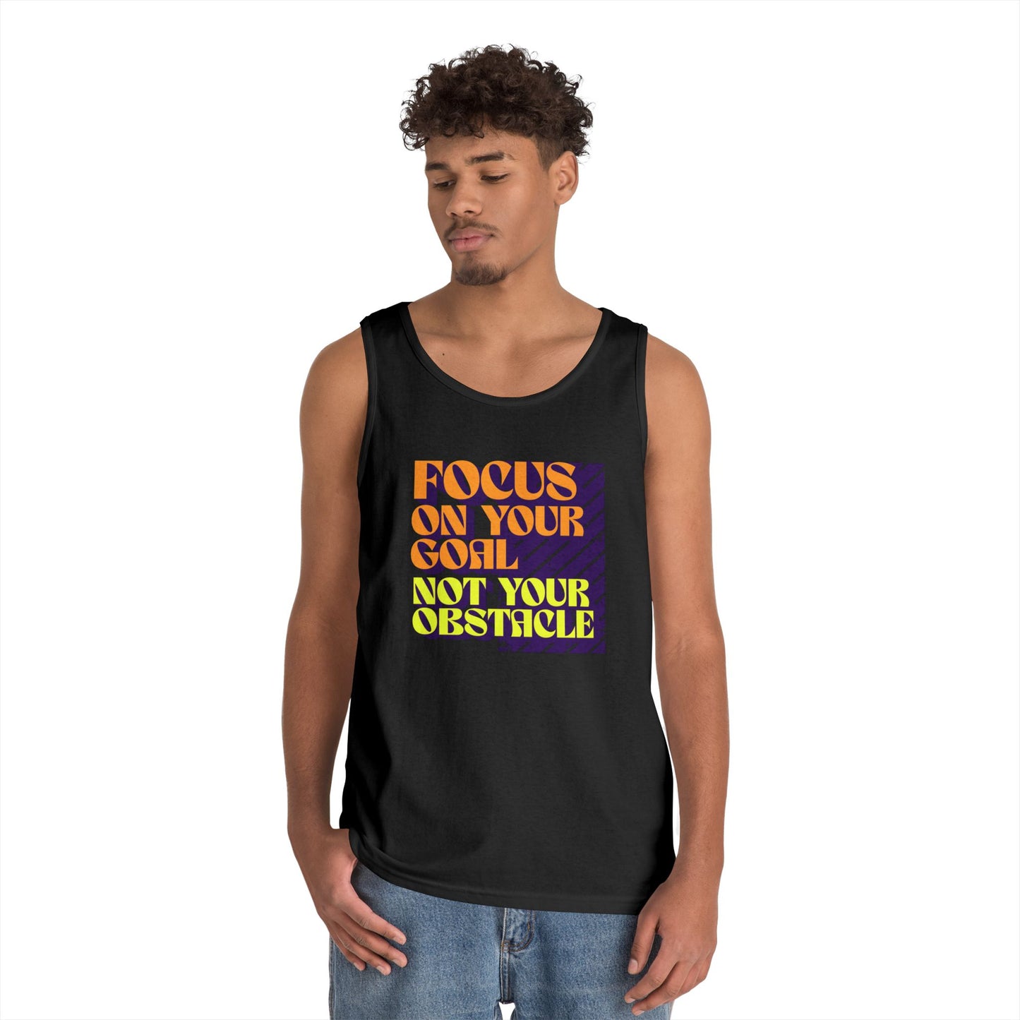 Tank Top, Unisex Workout Shirt, Gym Apparel, Casual Summer Wear, Gift for Athletes, Focus on Your Goal