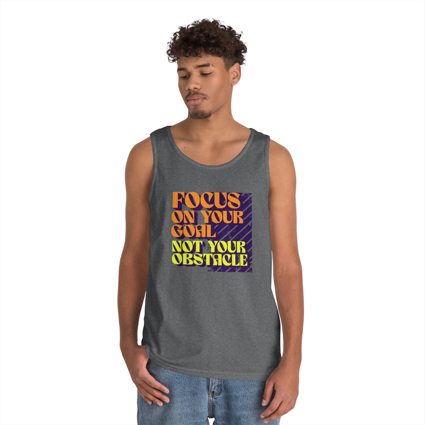 Tank Top, Unisex Workout Shirt, Gym Apparel, Casual Summer Wear, Gift for Athletes, Focus on Your Goal