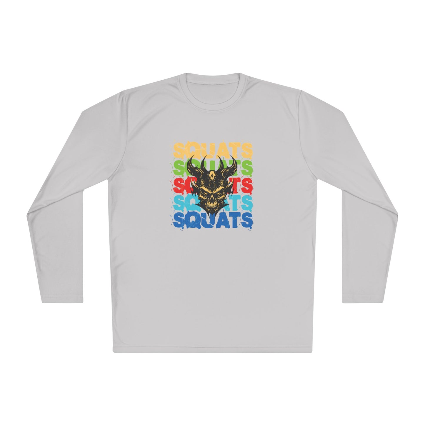 Squats Motivational Unisex Long Sleeve Tee, Fitness Gift, Gym Apparel, Activewear, Workout Clothing, Sports Tee