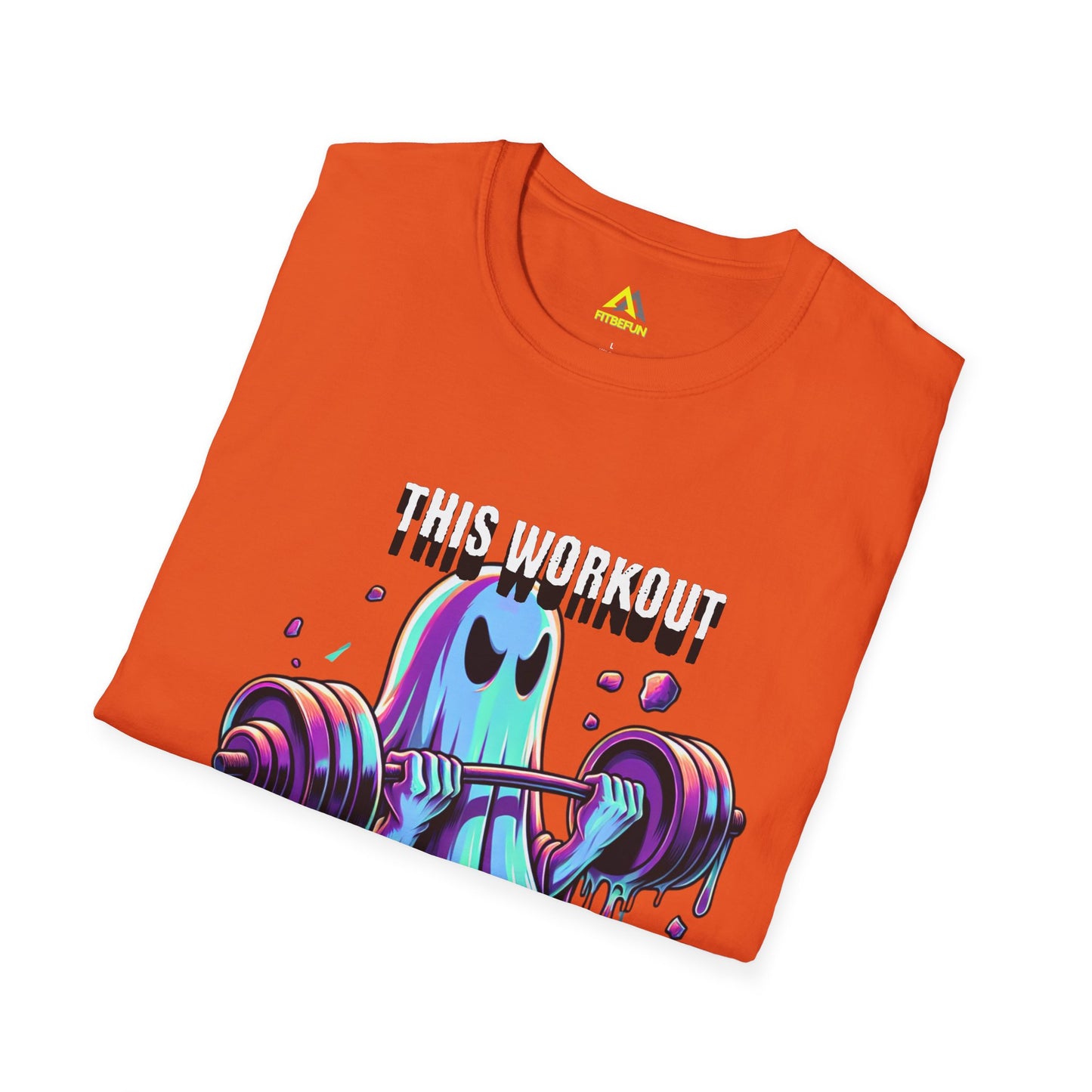 Ghost Barbell: workout shirt, Halloween shirts, BooSheet, funny Halloween shirts, barbell