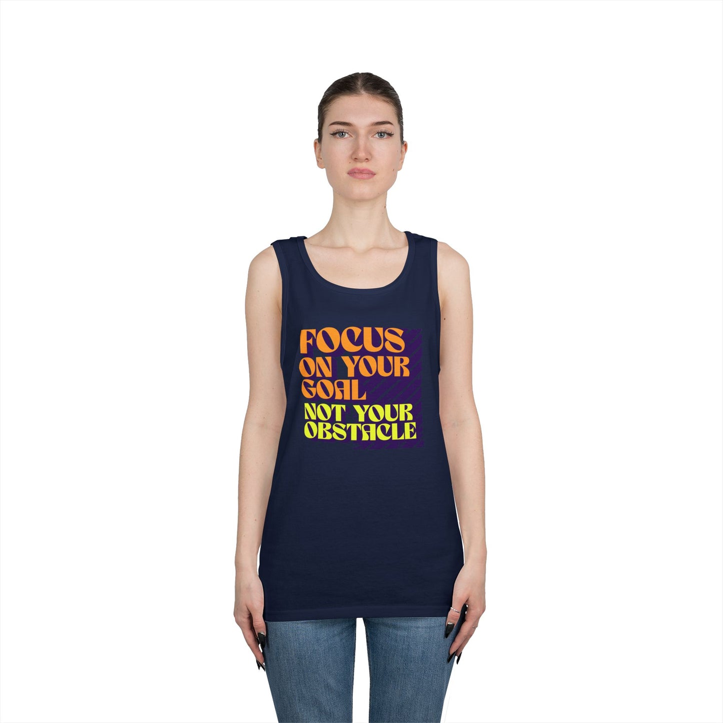 Tank Top, Unisex Workout Shirt, Gym Apparel, Casual Summer Wear, Gift for Athletes, Focus on Your Goal