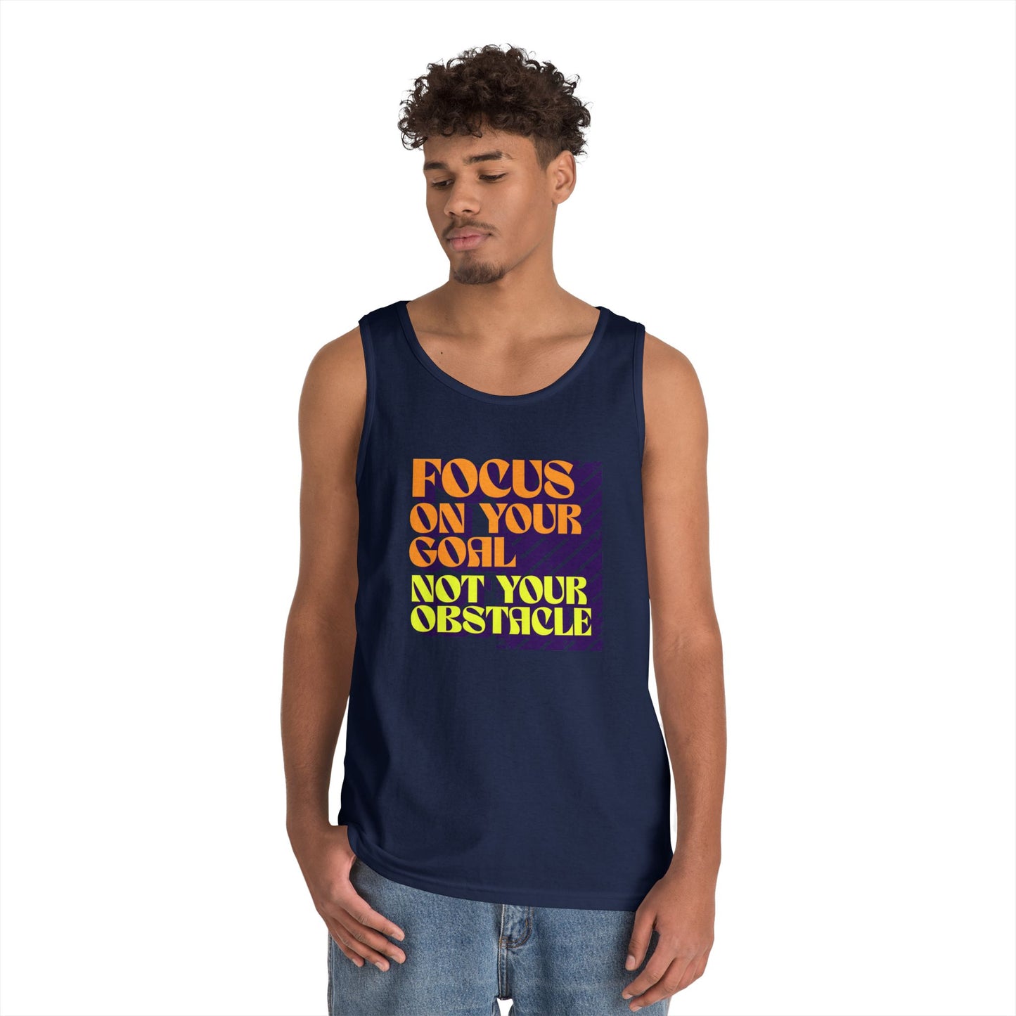Tank Top, Unisex Workout Shirt, Gym Apparel, Casual Summer Wear, Gift for Athletes, Focus on Your Goal