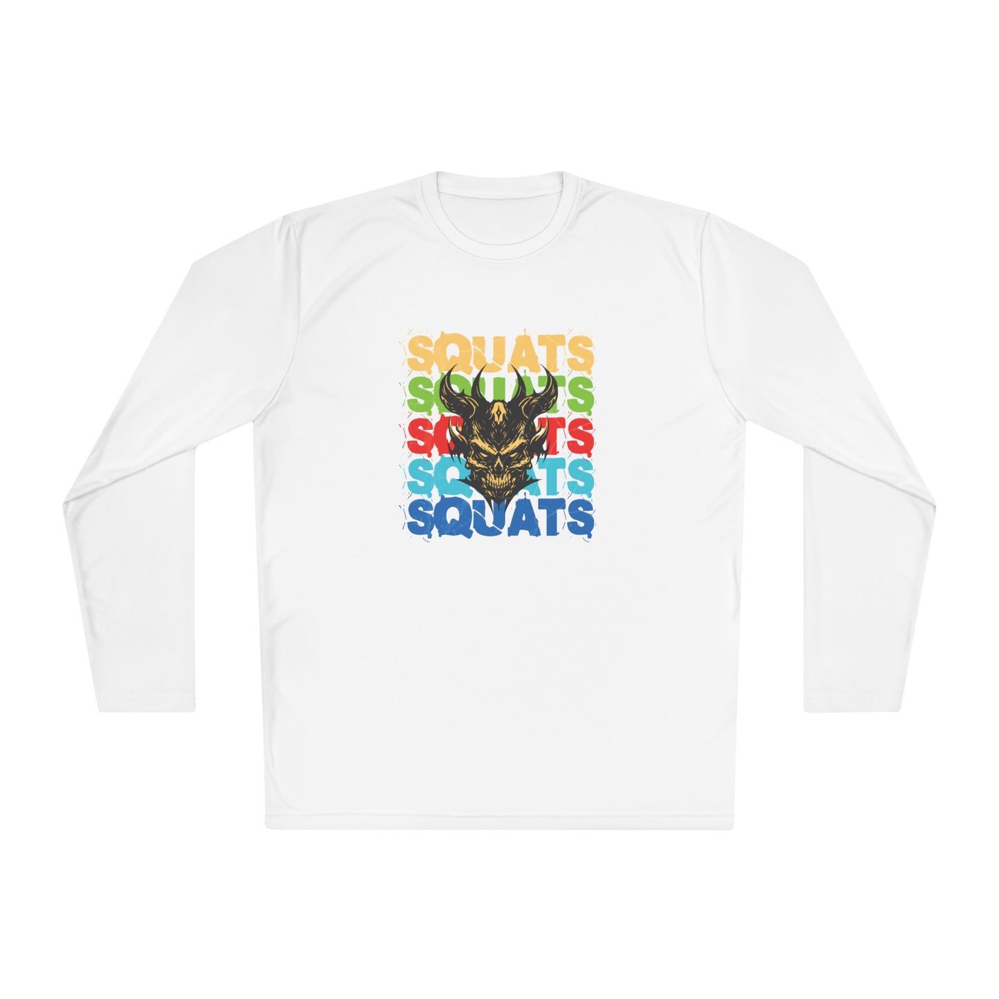 Squats Motivational Unisex Long Sleeve Tee, Fitness Gift, Gym Apparel, Activewear, Workout Clothing, Sports Tee