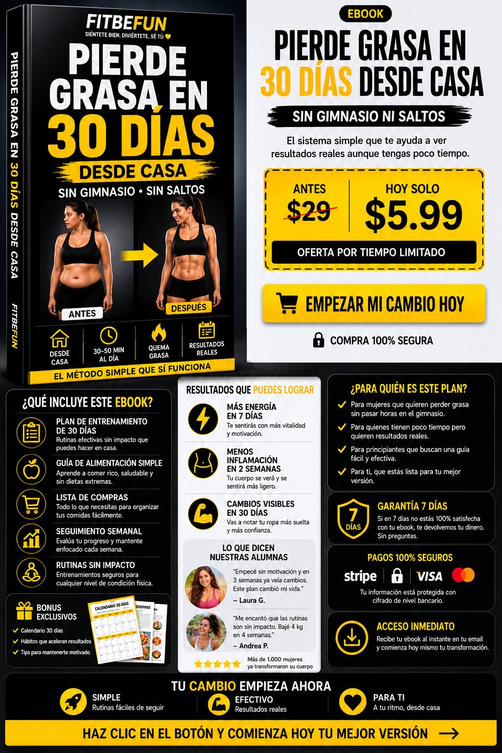 Ebook Fitbefun - Plan Fit En 30 Días