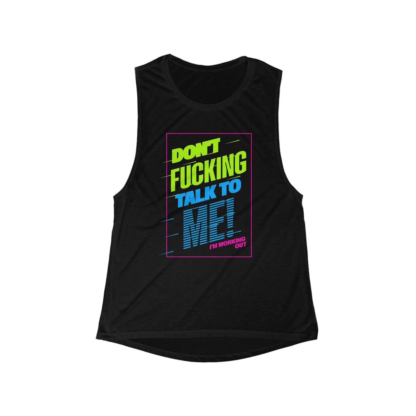 I am Working Out Womens Flowy Scoop Muscle Tank