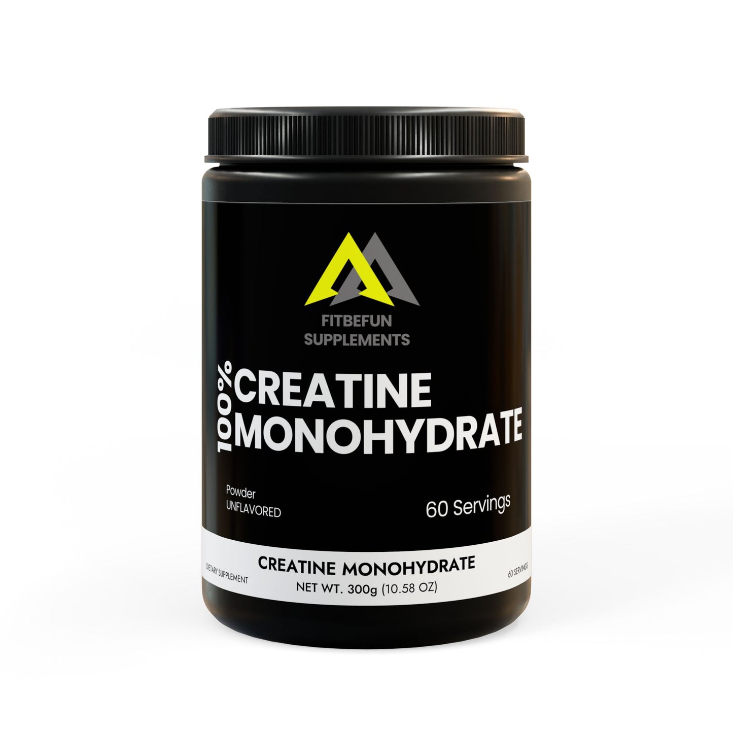 Pure Creatine Monohydrate – Muscle Growth, Strength & Recovery | Non-GMO, Gluten-Free, Made in USA (300g, 10.58oz)