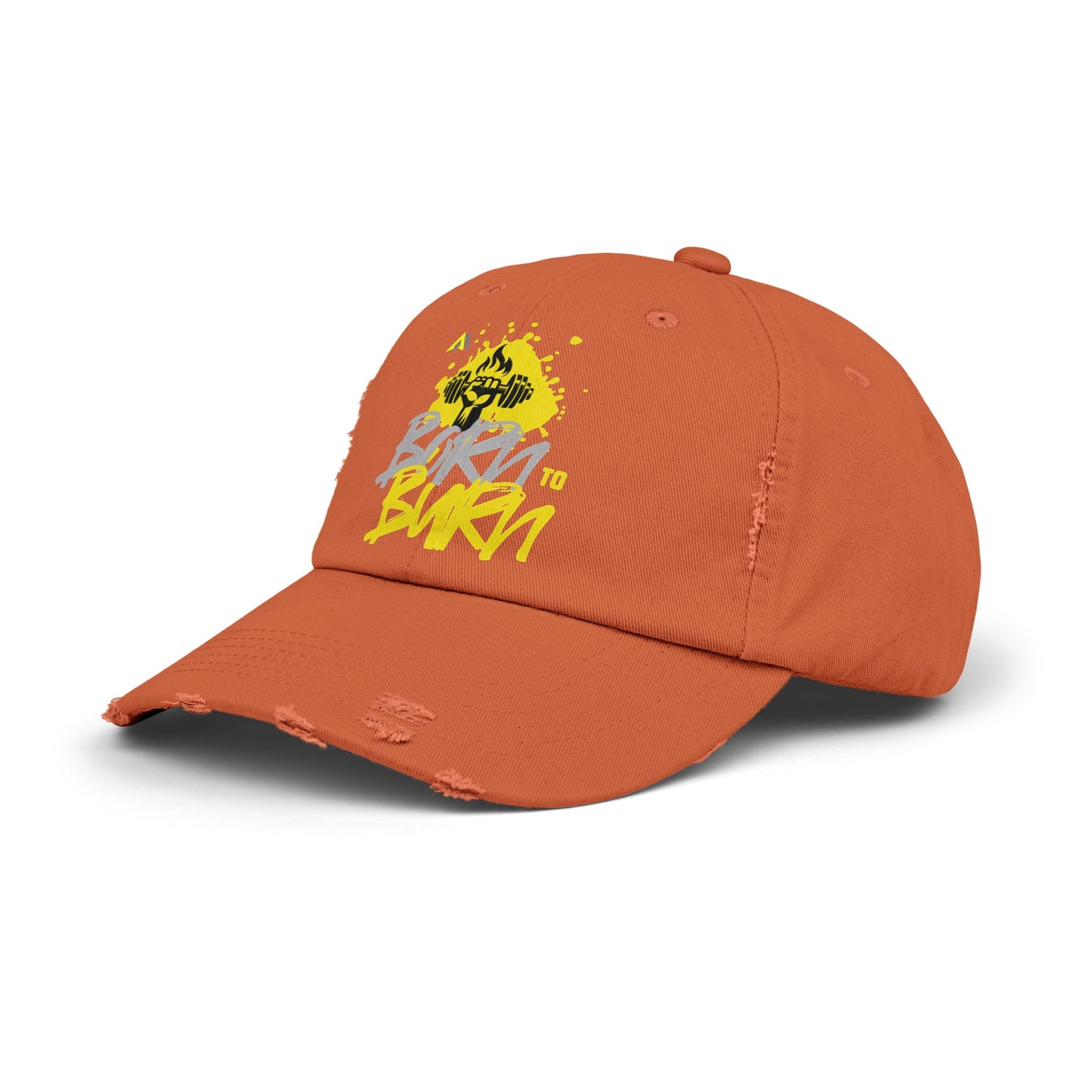 Born to Burn: Unisex Distressed Cap