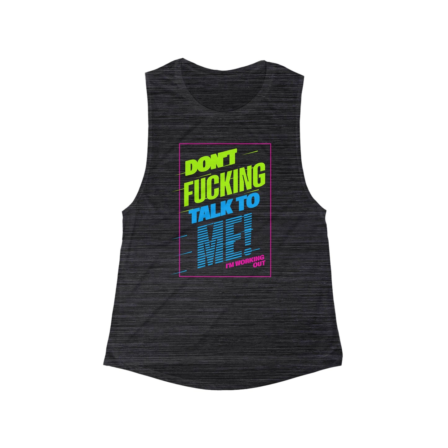 I am Working Out Womens Flowy Scoop Muscle Tank