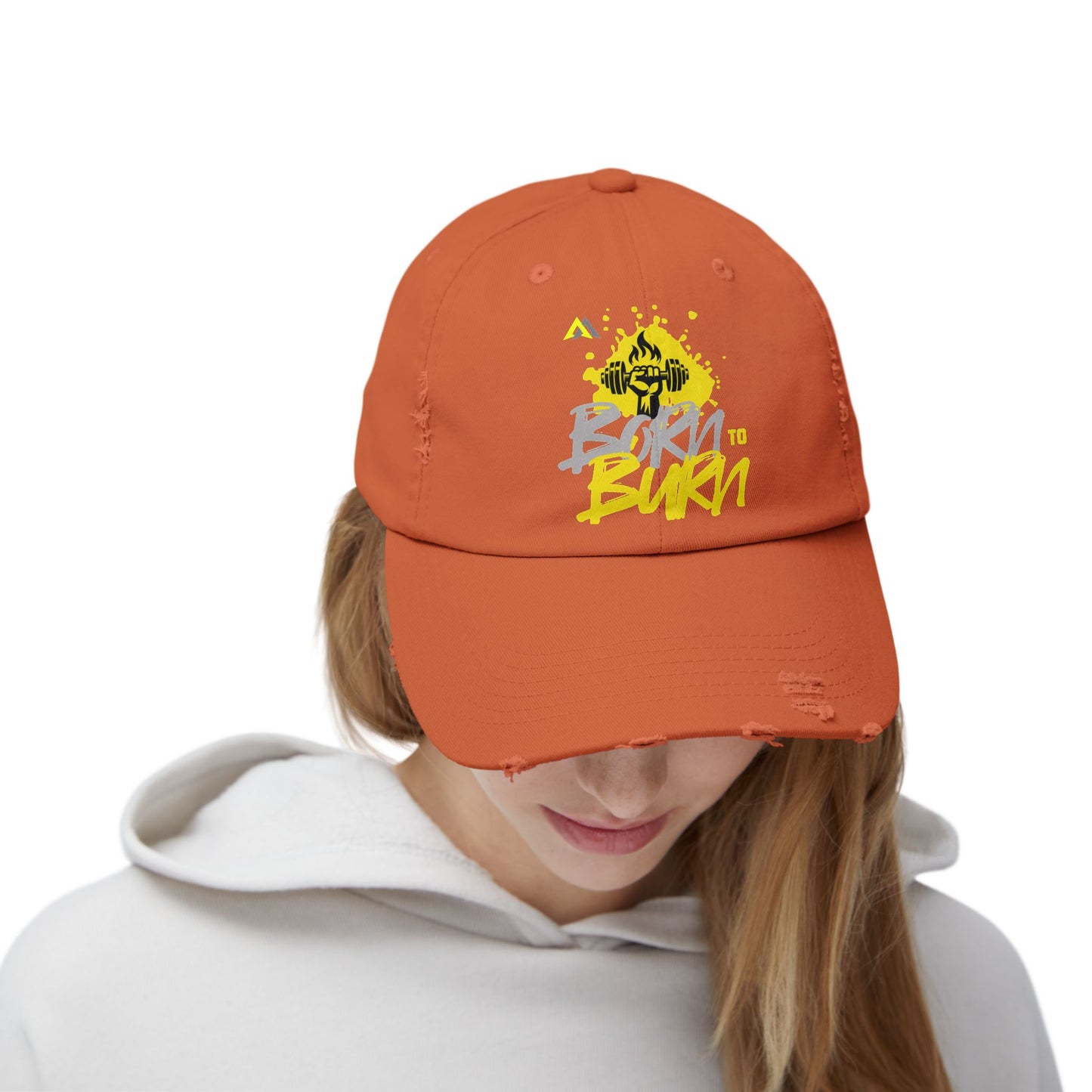 Born to Burn: Unisex Distressed Cap