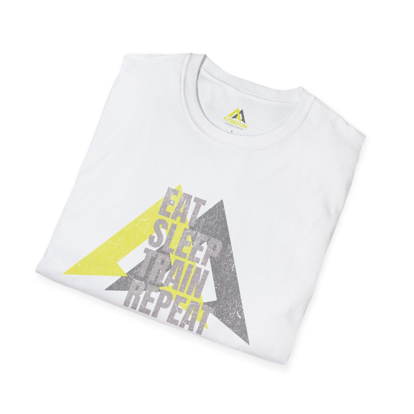 Eat, Sleep, Train, Repeat Motivational Workout T-Shirt