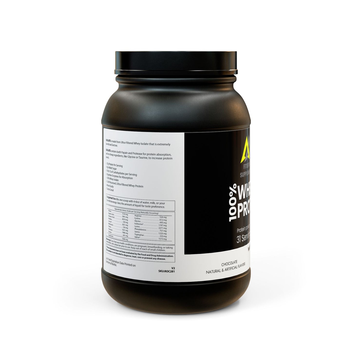 Premium Whey Protein Isolate & Concentrate – Muscle Growth, Recovery & Endurance | Non-GMO, Made in USA (907g, 2lb)